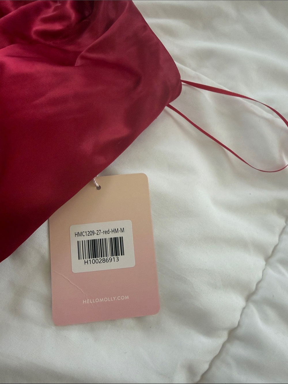 Hello Molly Satin Slip Dress in Deep Raspberry - Picture 2 of 5